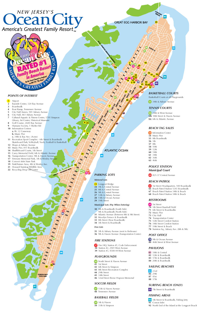 Image result for map of ocean city nj